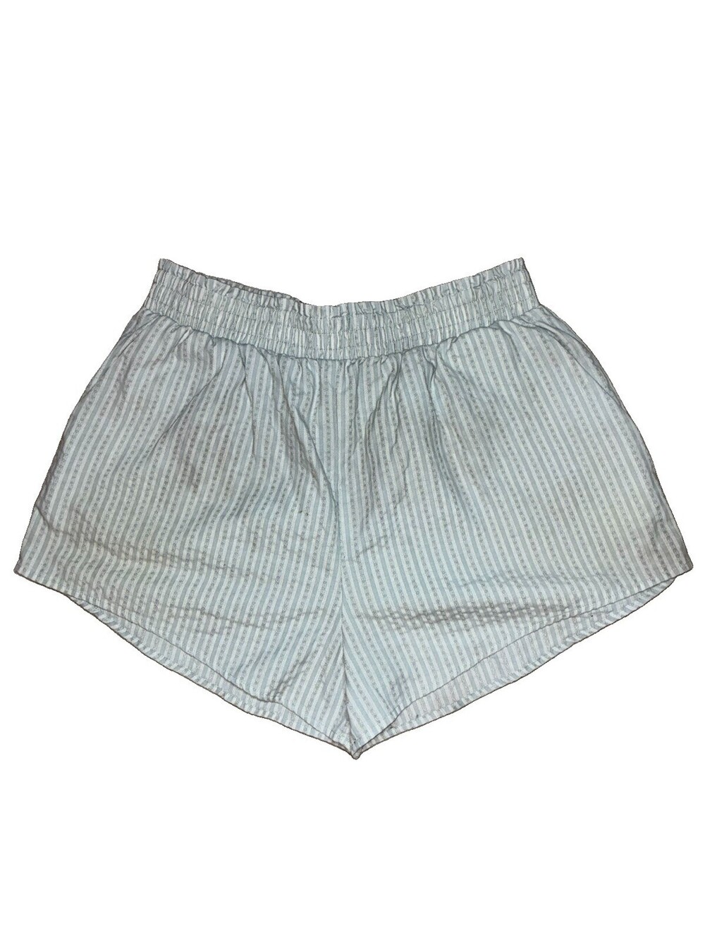Wild Fable Striped Pull On Shorts Size L (small chocolate stain)